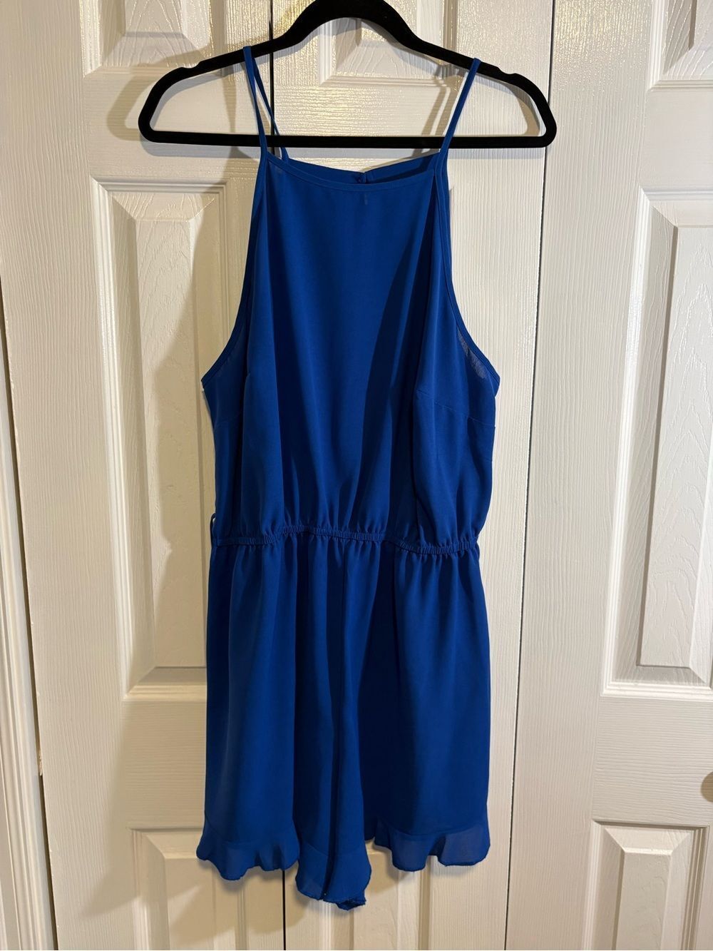 SHEIN Royal Blue Spaghetti Strap Romper